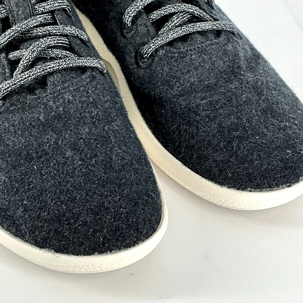 Allbirds Mens 11 Wool Runner-up Mizzle Charcoal Grey Mid Top Sneakers WRUM11